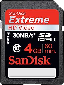 SanDisk SDSDX-004G-X46 Extreme SDHC 4GB Class 10 Speicherkarte (bis zu 30MB/s lesen)