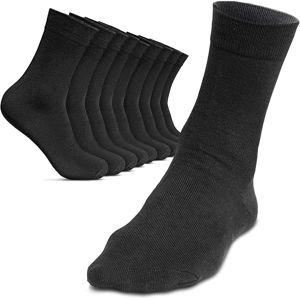 Pack Calcetines Colores Calcetines De Algodón Para Hombre | Pack 3, 6 O 12 Pares | Tallas UK 6-11 | Suaves Y Cómodos Pack Calcetines Diarios