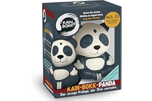 ‎GLÜCKSGUT GLÜCKSGUT® KAIN BOKK Panda | Knautsch-Buddha | Lustiges Anti-Stress Geschenk für Büro Kollegen Abschied Studenten Schule