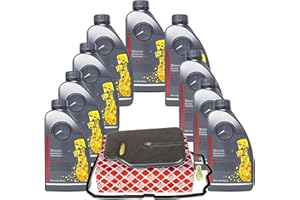 EISENFELS Cambio automatico dell'olio, set di ricambio dell'olio della trasmissione con 9 L ATF MB 236.14, olio per cambio automatico + filtro dell'olio dell'ingranaggio