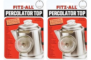 Tops Fitz-All Replacement Percolator Top (Small, Transparent, 1 Count) - Fits Electric & Stovetop Percolators with Cover Openings 13/16 inch to 1-1/2 inch