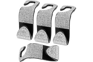 Simsky 4 Pezzi Ganci per Seggiolino Auto, Ganci Posteriori per Seggiolino con Strass, per Sedile Posteriore, Gancio Universale per Seggiolino Auto