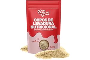 EASY YUMMY - Copos de Levadura Nutricional Natural (300 g) – Nooch Vegano, Sin Aditivos y Sin Enriquecer