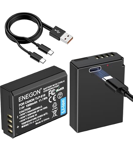 CS-LPE10 Akku 950mAh Kompatibel Mit Canon EOS 1100D, 1200D, 1300D, Rebel T3/T5/T6