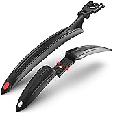 VELMIA Fahrrad Schutzblech Set [24-29 Zoll] - Universal Fahrradschutzblech, Mountainbike, MTB Steckschutzblech zum Schutz vor