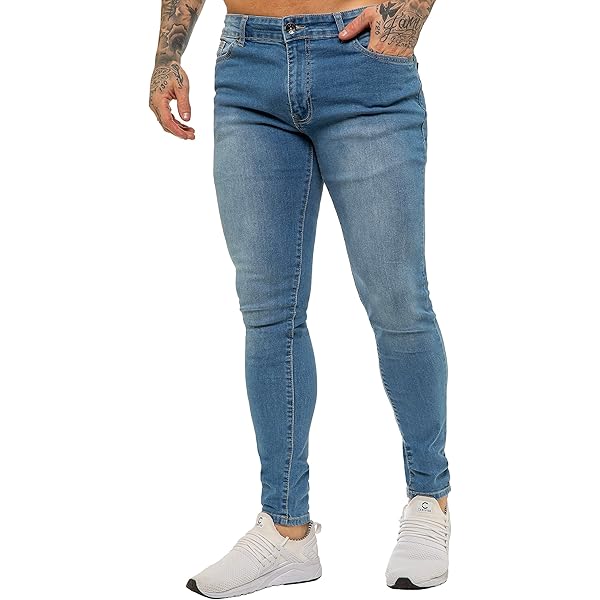 Enzo Herren Kz117 Df Skinny Jeans, Blau (Lsw Lsw), 36W / 34L