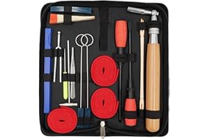 Piano Tuning Kit,YZNlife Professional 16 pcs Piano Tuning Tools Professional Tuning Wrench Hammer Lever Felt, Mutes, Fork, Tweezers, Screwdriver