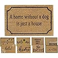 MYPURECORE Coir Door Mat (60x40cm) - Non-Slip & Absorbent, Indoor/Outdoor, Eco-Friendly - Ideal as Front Door, Entrance, Floor, Welcome Mat - Large Size, Dirt Trapper, Washable (WITHOUT A DOG)