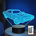 Gifts for Car Lovers, Cool Muscle Car LED Night Light for Kids Bedroom Decors, 16 Color Changing Remote Birthday Xmas Amazing Present Idea for Men Boys