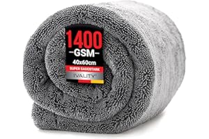 ‎IVALITY Ivality® Auto Trockentuch Mittel 40x60 cm – 1400 GSM Ultra Saugstarke Mikrofasertücher für Autopflege und Motorrad, Fusselfreies, Lack-schonendes Twisted Towel Microfasertuch
