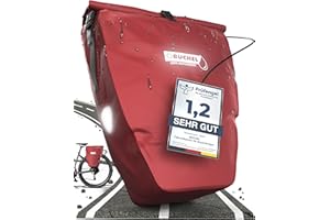 Büchel Sacoche de vélo pour Porte-Bagages 100% étanche I avec poignée et bandoulière I Sacoche de vélo pour Porte-Bagages, Sacoche de Porte-Bagages, sacoches de vélo arrière