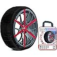 Grip Catene da Neve Tessile, Taglia N. 530, Set 2 PZ,Guanti Inclusi