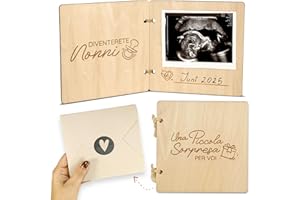 Annuncio gravidanza ai nonni e alla zia - Diventerete nonni - Diventerai zia - Idee per annunciare una gravidanza con dolcezza - Sorpresa gravidanza con ecografia | Mikito