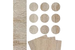 DecoMeister Tapones Adhesivos para Muebles Madera Tapa Embellecedora Autoadhesiva para Agujeros Tapas Cubiertas para Tornillos Pegatinas para Tapar Armario Escritorio Ø 20mm Roble Sonoma 27 Piezas