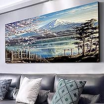 Instarry 5D DIY Diamond Painting Grote Schilderij Mozaïek Kristal Borduurwerk Woonkamer Badkamer Decor Wandkunst Boom en Water 100x50 cm