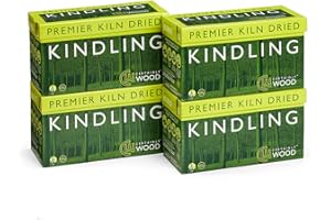 Certainly Wood Kindling - Kiln Dried Natural Firelighters for Woodburning Stove Open Fire Bbq Pizza Oven Fireplace Chimenea Barbecue Firepit - 2.5kg Firewood Sticks for Lighting Hard Log Charcoal Coal