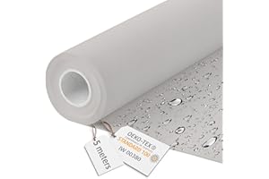 DreamRoots Tela impermeable por metros 600D 220g/m - Tela para tapizar sillas, cojines, sofas - Lona impermeable exterior 160 cm ancho Pale Grey 5M