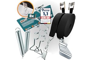 ‎FAIRMO Das wetterfeste Sturmband Markise Set für Thule Omnistor (inkl. 8X Kederleiste Haken) - Sturmsicherung für Vorzelt und Zubehör fürs Wohnmobil - Wohnwagen hold down Side kit mit Sturmleine