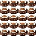 Lawei 20 Pack Wooden Tealight Candle Holder, Wood Votive Tealight Holder Tealight Candlestick for Wedding Party Birthday Holiday Decoration