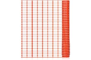 Yakimz Filet de protection en plastique - 2 x 1 m x 50 m - Clôture de chantier - Filet de sécurité - Filet de capture - Clôture de gibier - Clôture de chantier - Clôture forestière