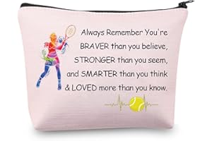 BNQL Tennis Zipper Pouch Tennis Player Gifts Tennis Makeup Cosmetic Bag Tennis Gifts For Women Tennis Travel Bag Organizer Purse (Tennis bag)