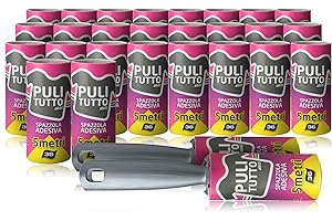 I.P.P.A. Levapelucchi. Set spazzole adesive 5 metri. 28 rulli da 5 metri divisi in 36 fogli pretagliati (totale 140 metri). Spazzola adesiva. Ricambi levapelucchi. Ottime per togliere i peli di cane e gatto.