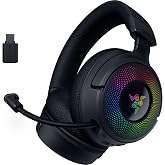 Razer Kraken V4 - Kablosuz Oyun Kulaklığı (3 Modlu Bağlantı, TriForce 40mm S&uuml;r&uuml;c&uuml;ler, 9 B&ouml;lgeli RGB Kulaklık Aydınlatması, Mi