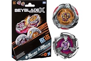 Beyblade X Spear Scorpio 0-70Z UX & Tail Viper 3-85LO BX Takara Tomy-dubbelpaketset med två högersnurrande snurror, spelleksaker med stridssnurror, från 8 år