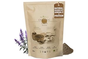 MySuperfoods Organic Chia Seeds 500g, Natural Source of Omega-3 & Protein