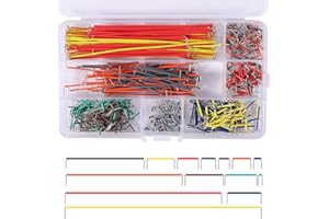 ALMOCN 560PCS Jumper Wire Kit,14 Lengths Assorted Preformed Jumper Wire for Breadboard Prototyping Solder Circuits with Box