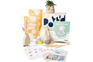 Pott'd at Home Pottery Kit for Adults. Air Dry Clay Kit for Beginners. Craft Kit for Adult Includes: Air-Dry Clay for Adults, Tools, Paints, Brushes, Sealant, How-to-Guides
