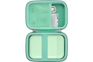Khanka Hard Case Compatible with Liene 2x3 Photo Printer Smartphone Mini Printer (Green, Bag Only)
