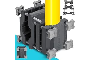 ‎KESSER KESSER Premium Sonnenschirmhalter Universal Balkongeländer | Schirmständer für eckige und runde Schirme | Balkon Terrasse Sonnenschirm Halterung hohe Flexibilität | Starke Klemmkraft Anthrazit/Grau