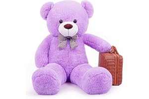 SNOWOLF Orsacchiotto XXL morbido peluche, orsetto gigante, regalo perfetto per compleanno, matrimonio, San Valentino, Natale (viola)