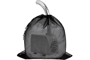 DIELOVEHUA Sac de Barrière de Pompe, 45 x 45 CM Sac en Filet de Filtre de Pompe, Sacs de Filtre de Pompes D'étang avec Cordon Serrage, Sacs en Filet de Pompes, pour Filtre Bassin Exterieur