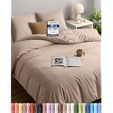Utopia Bedding Duvet Cover for 180 Bed 240 x 260, Beige | Duvet Cover 240 x 260 cm and 2 Pillowcases 65 x 65 cm, Microfibre,