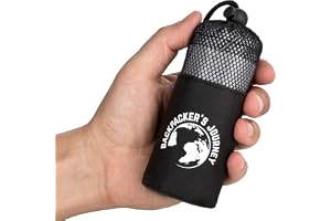 Backpacker's Journey resesovsäck (endast 155 g) Ultralätt och utrymmesbesparande sovsäck i mikrofiberhatt