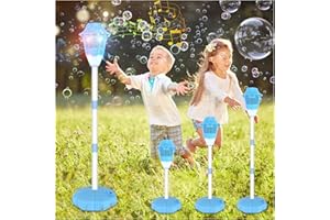 71NMLY Machine à Bulles Automatique,Machine à Bulles sur Pied,Soufflante à Bulles pour Enfants,Garden Bubble Torch with Light and Music, pour S'amuser en Plein Air,Fêtes,Evénements et Divertissement