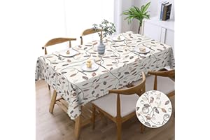 Calinline Tovaglia Rettangolare Impermeabile Tovaglie Poliestere Tovaglia Antimacchia Rettangolare per Feste, Matrimoni, Picnic e Giardini 110x140 cm