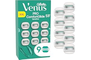 ‎GILLETTE VENUS Gillette Venus Pro ComfortGlide Sensitive Rasierer, 9 Ersatzklingen