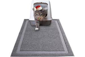 Pet Prime Cat Litter Mat 90 x 60 cm Litter Trapping Mat Non-slip Cat litter Mat Jumbo Litter Box Mat with Scatter Control - Soft on Kitty Paws Large