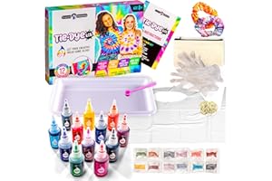 Original Stationery Fun Colors Tie Dye Kit, Set Tutto Compreso per Ragazze 10-12 Anni con Tutti i Colori Tie Dye per le tue Magliette, Tinte per Tessuti, Ottima Idea Regalo Bambini