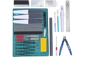 WiMas 33PCS Kit di Strumenti Modello Gundam Kit, Hobby Building Craft Set, Strumenti di Base per Modello Gundam
