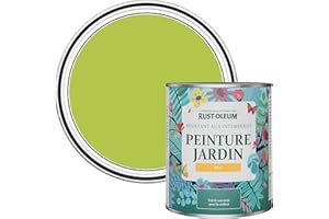 Rust-Oleum Peinture Verte Résistante à l'humidité pour Jardins, Finition Mate - Citron Vert 750ml