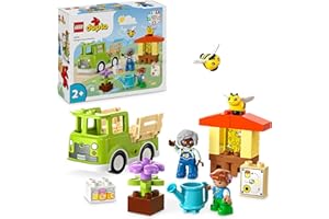 LEGO DUPLO Town Caring for Bees & Beehives, Kids’ Learning Toy with Drivable Truck, Beehive and 2 Figures, Early Development and Activity Toys, Gifts for Toddlers, Boys & Girls Aged 2 Plus 10419