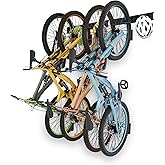 ZQ Steel Wall Mounted Bike Rack for 4 Bikes and 3 Helmets, 136 kg | Bicycle Wall Mount and Bicycle Wall Hanger with 4 Hooks f