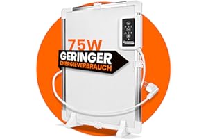 Tonis SCHIMMELSCHOCK Anti-mould heater for mould control, dries cold, damp walls and fixes the cause of mould without chemicals, thermostat, timer and overheating protection