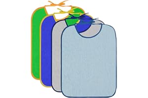 HOTUT Baberos Bebe Recien Nacido Algodón, Baberos Impermeables de Algodón, Absorbente Baberos Drool, Fáciles de Poner y Quitar, Unisex Bebé