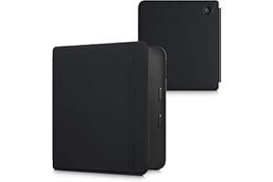kwmobile Carcasa Compatible con Kobo Libra 2 - Funda de Neopreno con Tapa para e-Book - Negro