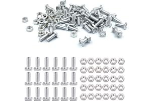 APRAGAZ 50 Sets Aluminium Greenhouse Nuts and Bolts for Building and Repairing Greenhouse